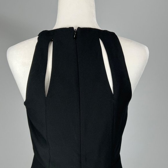 Banana Republic Black Sleeveless Fit Flare Dress Back Cutout size 4 - Picture 6 of 11